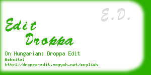 edit droppa business card